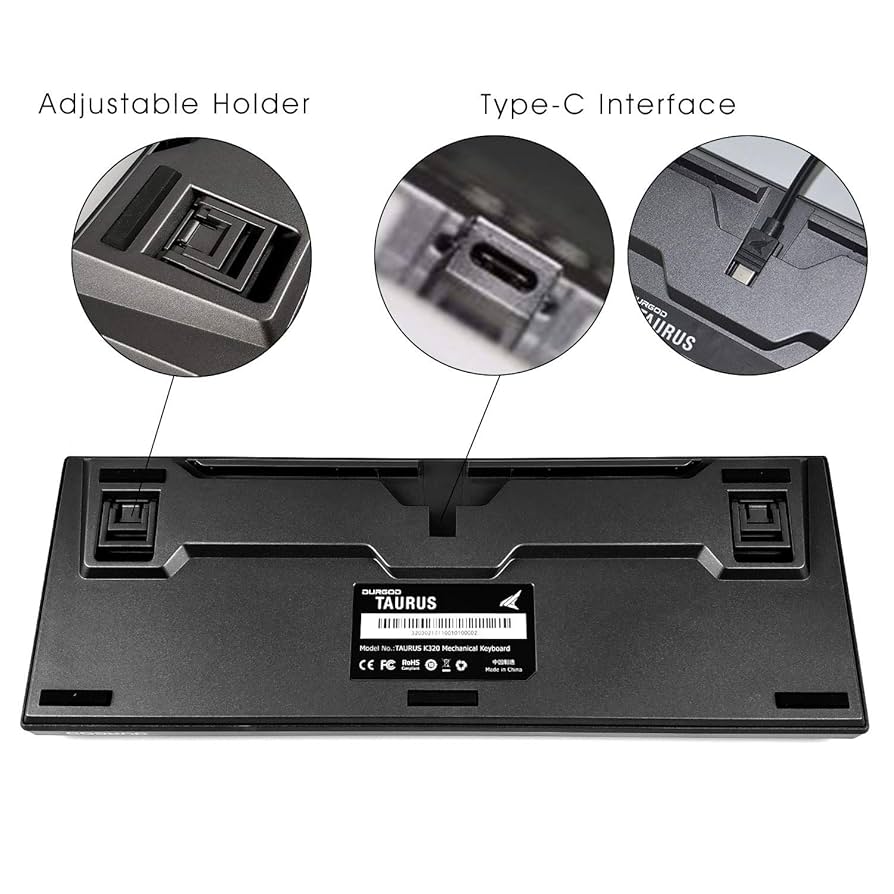 Kindle for only Durgod  DURGOD Taurus K320 TKL Mechanical Gaming Keyboard - 87 Key